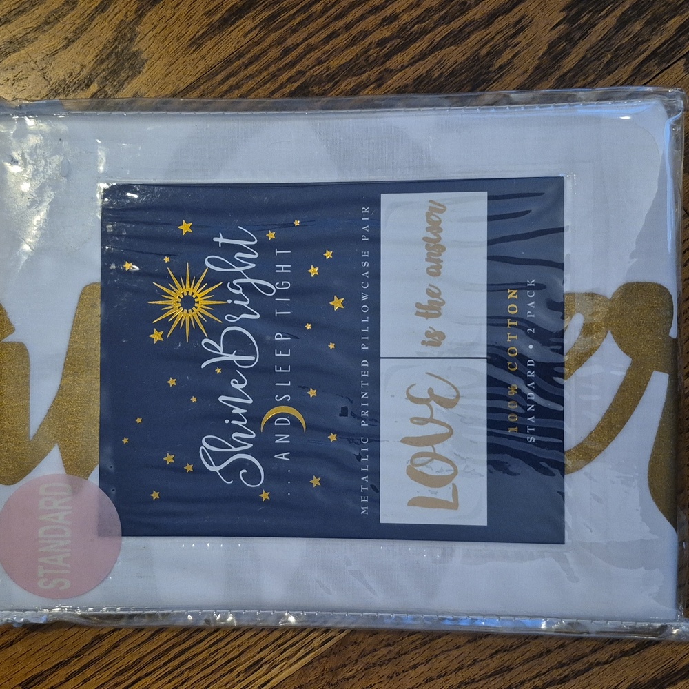 Shine Bright and Sleep Tight "Love Is The Answer" Standard Pillowcases